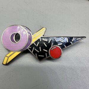 ACME Studio Enamel Proton Brooch Pin Circa 1980's Adrian Olabuenaga